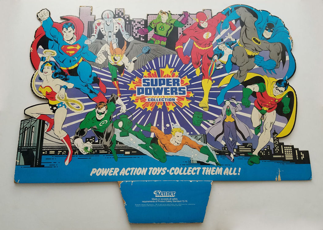 1984 Kenner Super Powers Collection 1st series Store Display